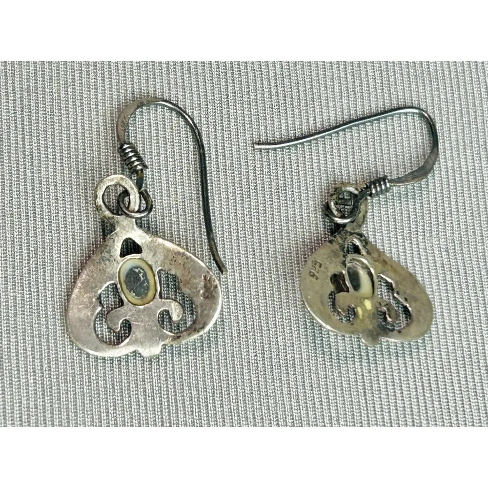 Sterling‎ Silver Pair Of Dangle Earrings .925